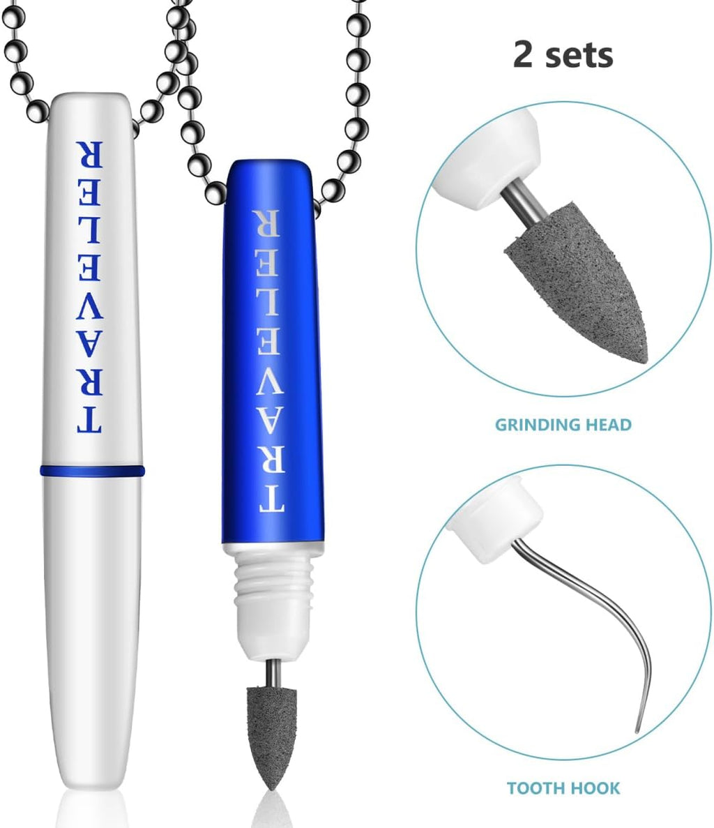 Teeth Hook Grinding Head Set - 4Pcs Tools for Teeth Cleaning Travel-Friendly Design for Oral Health Maintenance