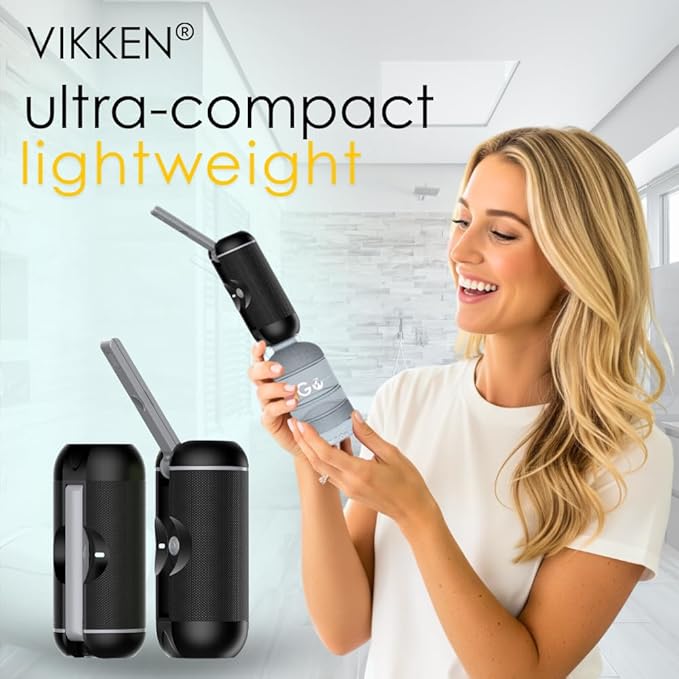 VIKKEN® 250ml iGo X Portable Travel Bidet USB-Type C Rechargeable Electric Mobile Handheld Ultra Strong Water Spray Personal Hygiene Self Care for Women & Men