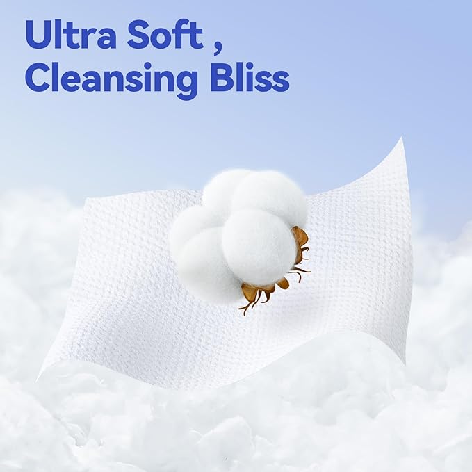 Winner Face Towels, 100% USDA Biobased Facial Towelettes XL, Disposable Face Towel for Sensitive Skin, Ultra Soft Makeup Remover Dry Wipes, Odor-Free, 165 Count, 3 Pack