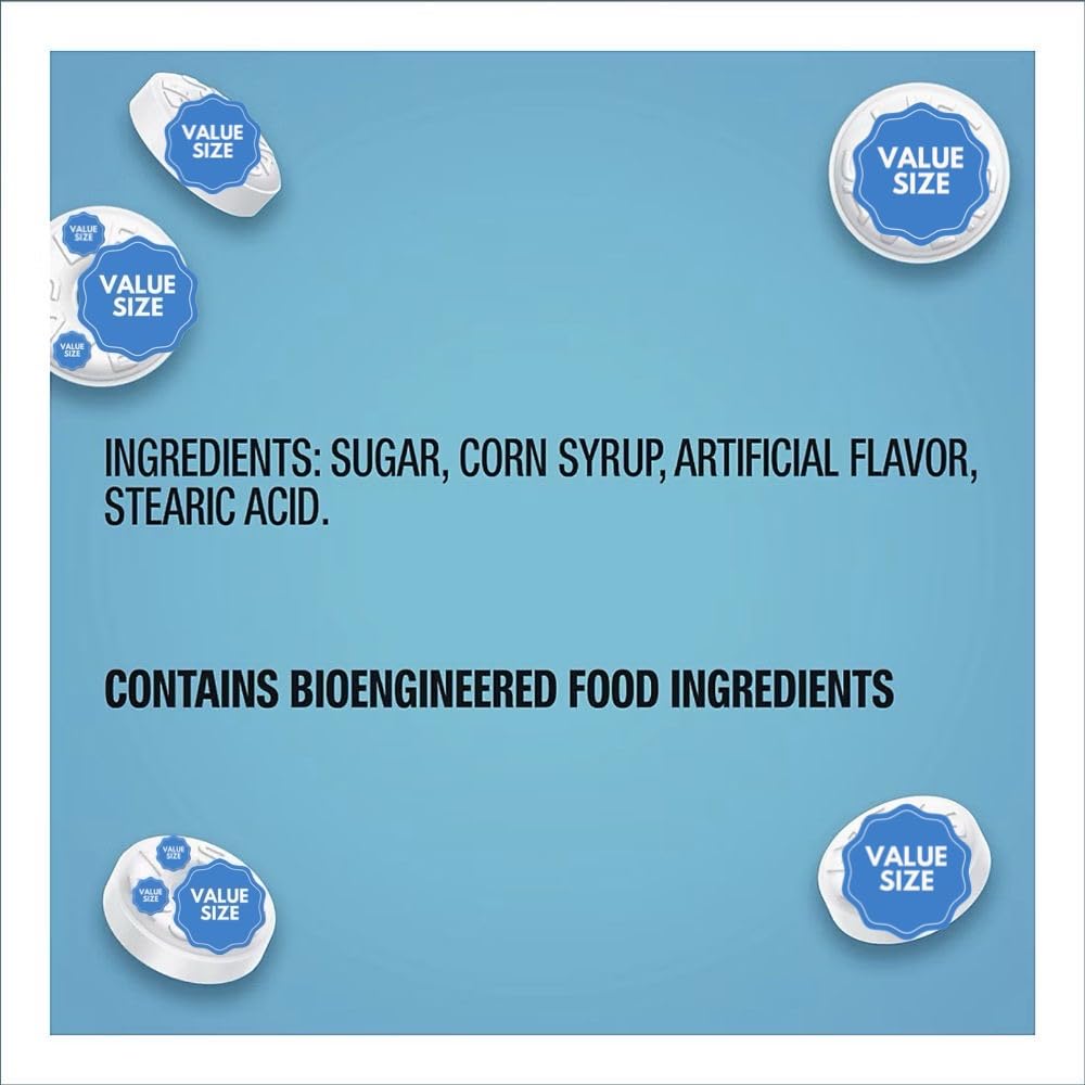 LifeSave Pep O Mint Breath Individually Wrapped Mints, 3.5 lbs Bag w/A Storage Bag