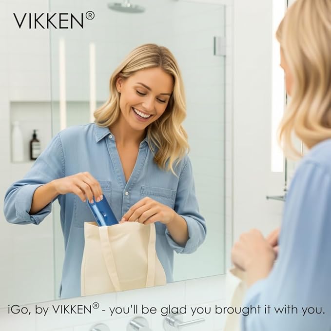 VIKKEN® 250ml iGo X Portable Travel Bidet USB-Type C Rechargeable Electric Mobile Handheld Ultra Strong Water Spray Personal Hygiene Self Care for Women & Men