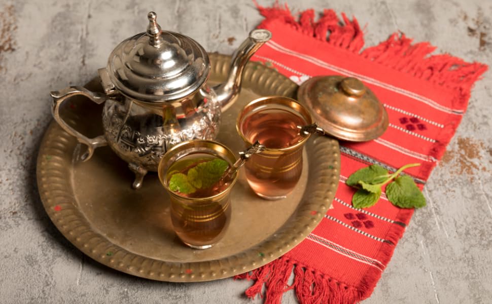 Sadaf Organic Moroccan Mint Tea - Mint Tea Bags - Ideal for Hot or Iced Tea - Organic Herbal Tea - Kosher - 18 Wrapped Tea Bags
