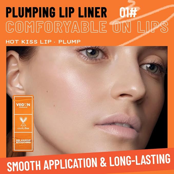 Matte Lip Liner Pencil for Shaping Lips, Retractable Creamy Brown Crayon LipLiner Pencil, Long Lasting Waterproof Lipstick Lip Liner Makeup, Vegan Beauty 01#