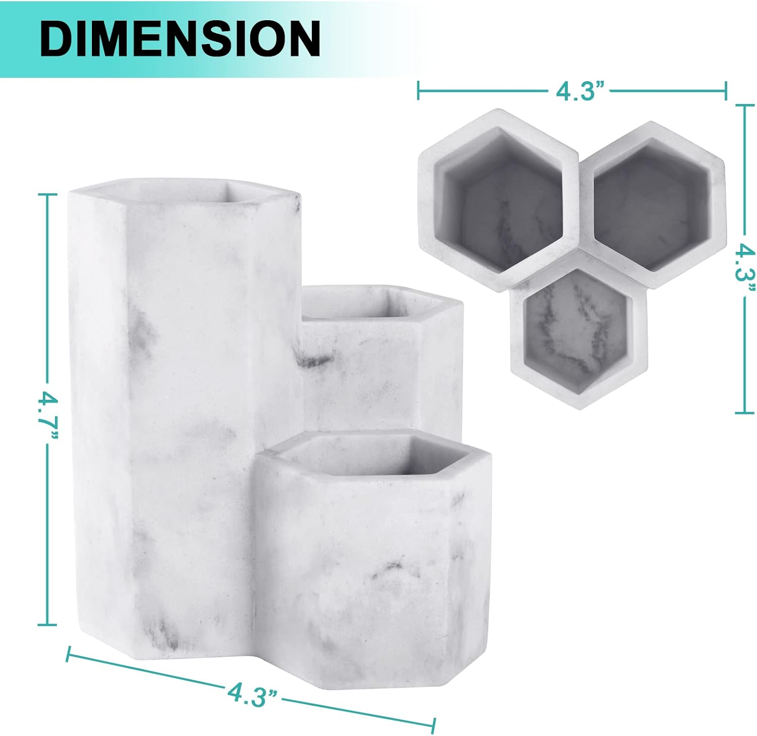 Toothbrush Holders for Bathrooms Toothpaste Holder Stand Bathroom Organizer for Toothbrush Makeup Brushes Holder