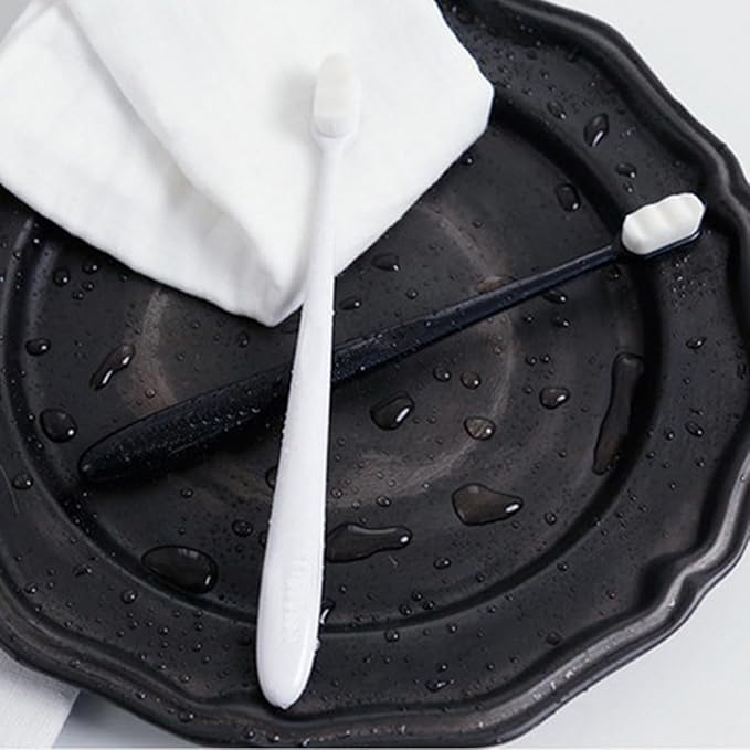 6pcs Micro Nano Manual Toothbrushes Ultra-fine Soft Bristles for Pregnant Women Comfortable Grip Portable Oral Care for Sensitive Gums and Deep Cleaning