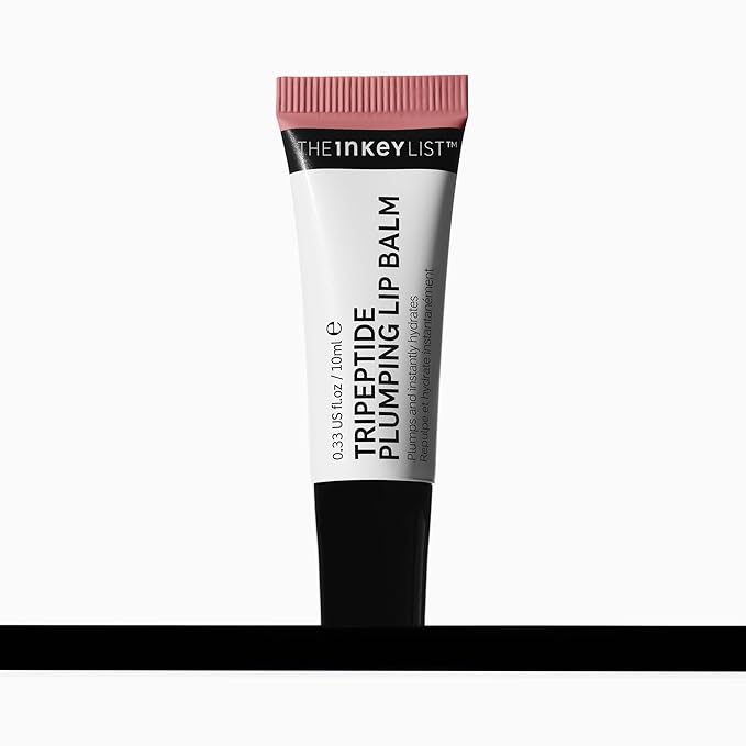 The INKEY List Tripeptide Plumping Lip Balm 10ml, Clinically Proven Plumping Tinted Lip Care, Hydrates Dry Cracked Lips, Vegan & Cruelty Free, Mocha Tint