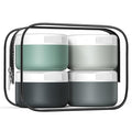 Travel Containers for Toiletries, Silicone Cream Jars BPA-Free, Leak-proof 2oz Travel Size Containers, Portable Size Silicone Jars with Lid for Cosmetic Face Hand Body Cream (4 Pack)