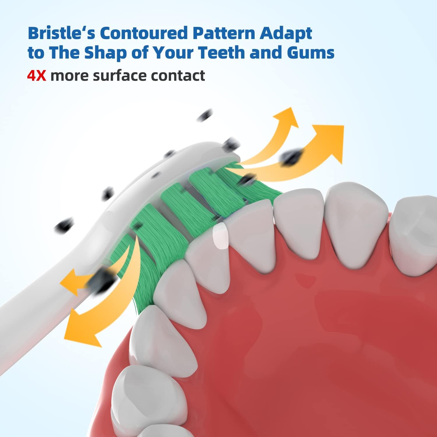 Replacement Toothbrush Heads(10-pc) Compatible with Philips Sonicare Electric Tooth Brush Electric Tooth Brush Refill