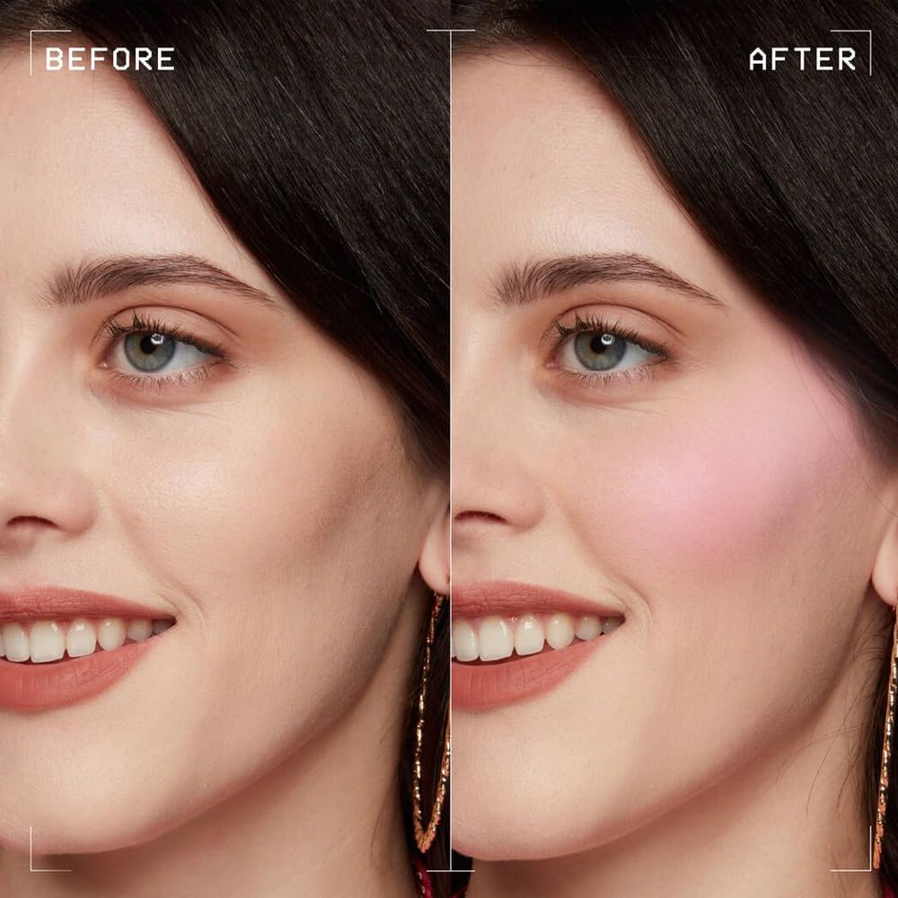 Nude Pink Matte for Face Cheeks Blush, Natural Cream Blushes Makeup Palette, Light Monochrome Blush Creamy Powder Palette Makeup for Older Women, Blushes Eyeshadow Foundation for Every Day 02