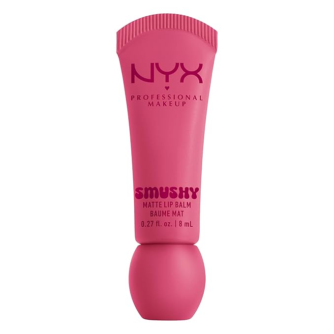 NYX PROFESSIONAL MAKEUP Smushy Matte Lip Balm, Tinted Lip Moisturizer with Soft, Matte Finish - Swipe Sesh (Light Dusty Rose)