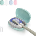 Toothbrush Holder, Toothbrush Cleaner Case, Portable USB Charging Toothbrush Cover with U V-C Light, Travel Toothbrush Holder (Green)