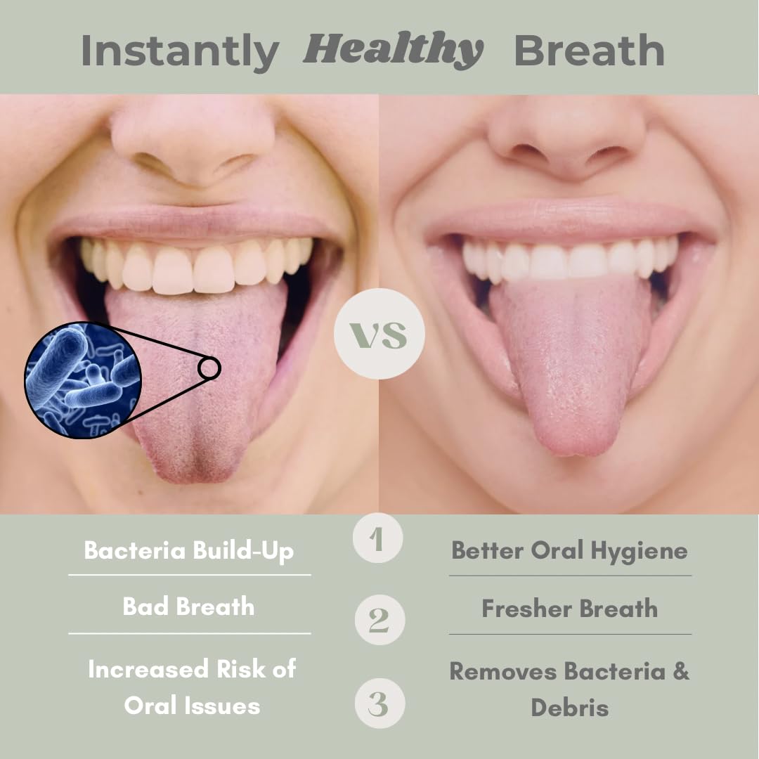 Me Mother Earth 2 pack Stainless Steel Tongue Scraper for Adults with 2 Metal Travel Cases – Durable Metal Cleaner for Oral Care, Fresh Breath, and Eco-Friendly Dental Care