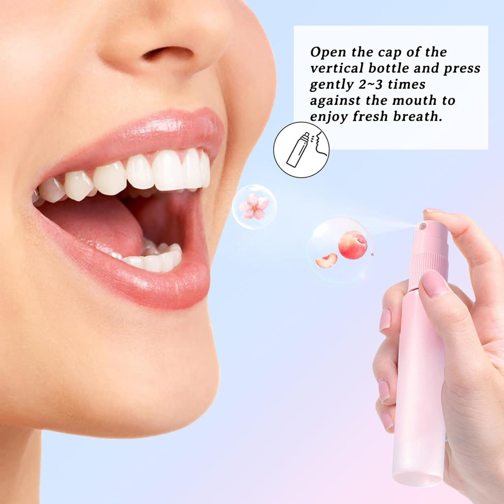 8PCS Breath Refresher,Multi-flavor Fresh Breath Spray for Oral Care,Portable Dry Mouth Spray,Refreshing Mouth Freshener for All Ages,Natural Fresh Oral Spray for Bad Breath