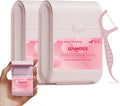 Twin-Line Dental Flossers,2 Box LIAMOSS Cool Mint Flavor Shred Resistant Dental Floss Picks Pink Handy Case,104 Count Toothpicks Sticks,Effective Interdental Cleaning,On The Go Flossing(Pink)…