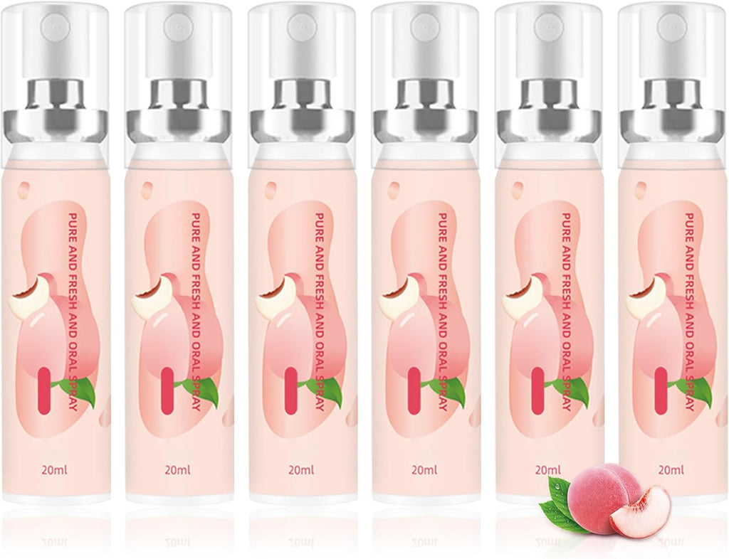 6PCS Oral Breath Spray, Fruit Flavor Mouth Spray Breath Freshener Oral Care, Portable Long Lasting Refreshing Mouth Spray