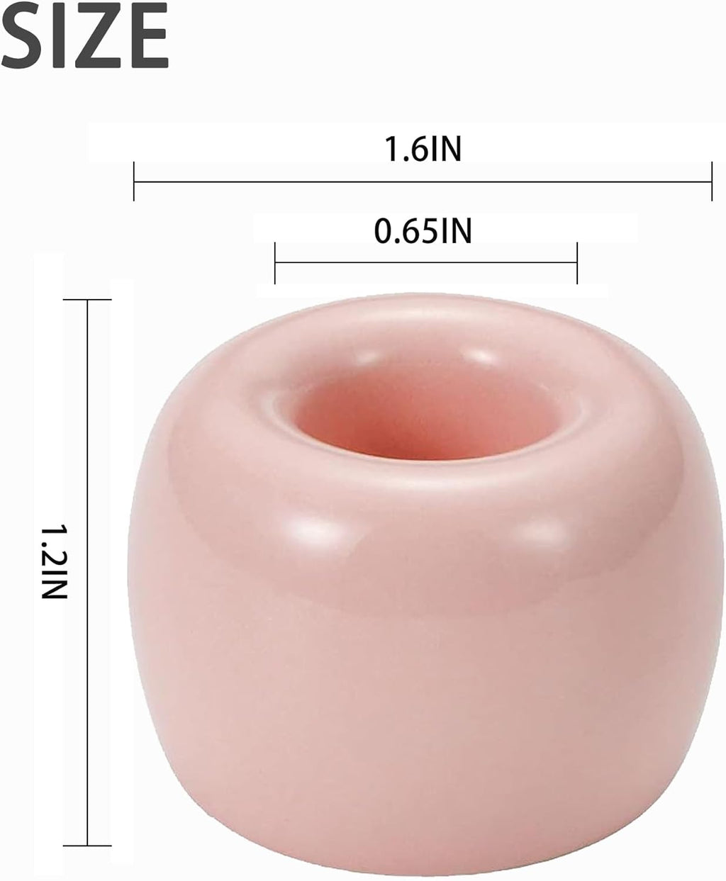 Mini Ceramic Couple Toothbrush Holder, Hand-Made Bathroom Toothbrush Holder, Electric Toothbrush Head Holder and Office Pen Holder 2-Piece Set (Pink)