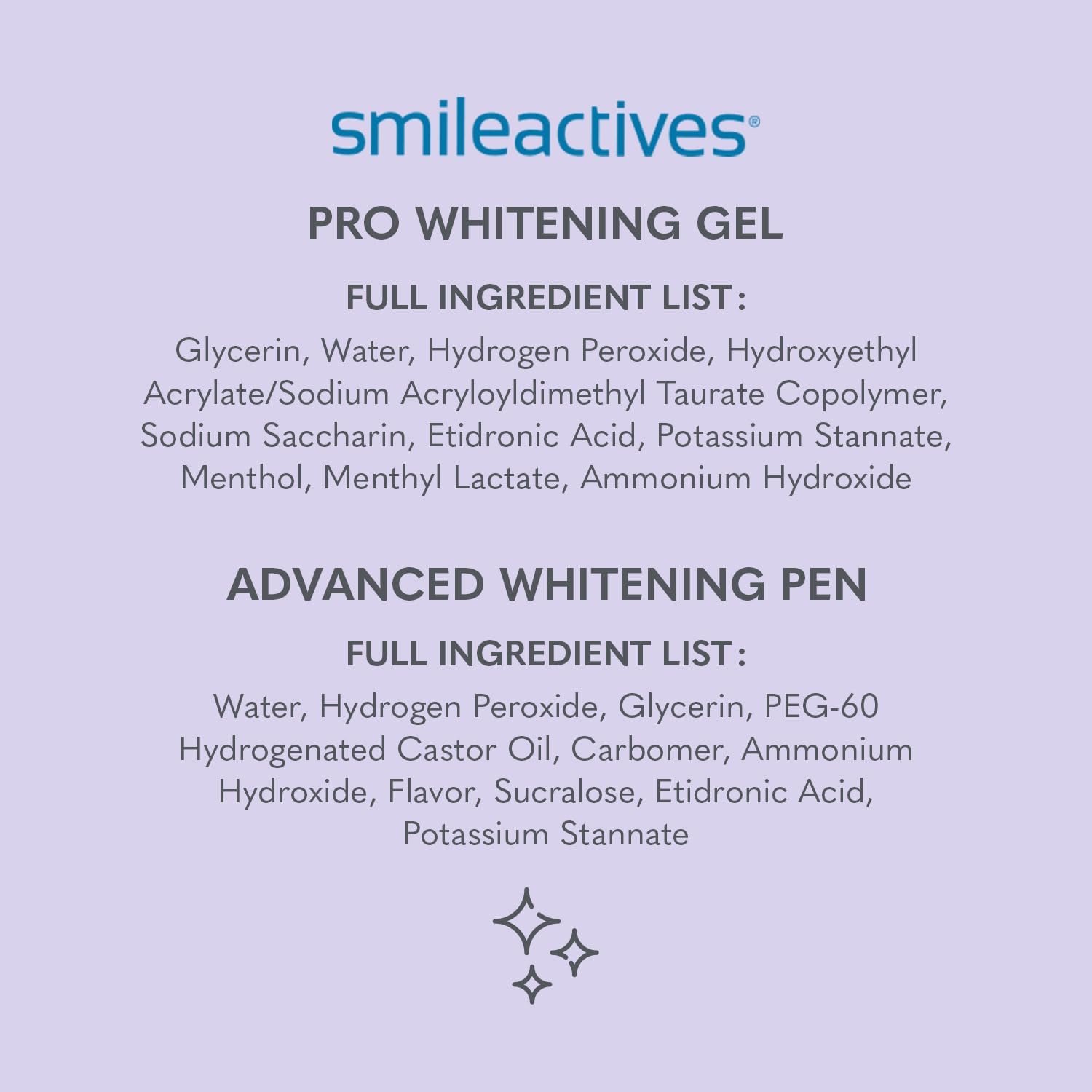 Smileactives Teeth Whitening Kit, Complete at Home Teeth Whitening Treatment, Travel Size Tooth Whitening, Stain Remover for White Teeth, Contains Clinical-Grade Hydrogen Peroxide, 60 Day Kit