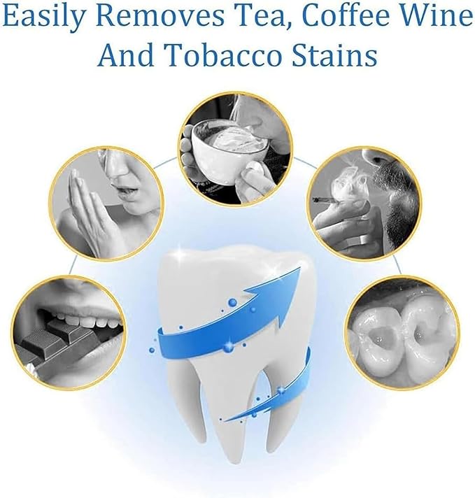 Lumaglow Natural Whitening Powder, Shimmer Deluxe Teeth Whitening Powder, Lumaglow Whitening Powder, Natural Teeth Whitener, Instant Stain Removal, Mint Flavor (3)