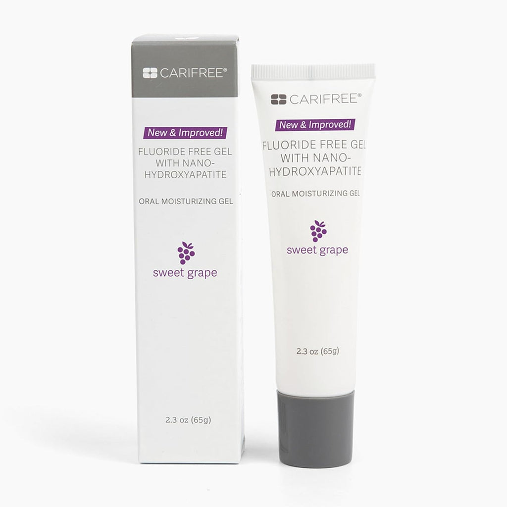 CariFree Fluoride Free Gel, Sweet Grape Flavor, Nano Hydroxyapatite Toothpaste, Neutralizes pH, Freshens Breath & Moistens Mouth, Dentist Recommended for Oral Care (2.3 Ounce (Pack of 2), Sweet Grape)