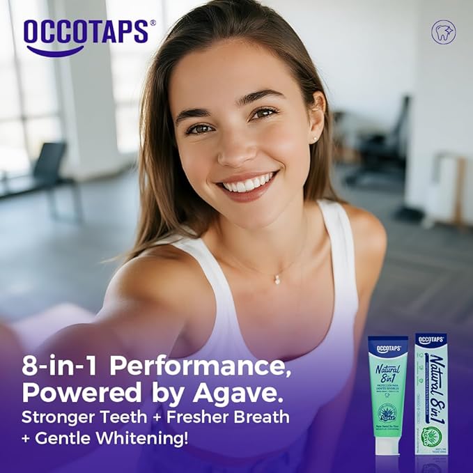 Agave Sensitive Toothpaste, Fluoride-Free Natural Whitening Toothpaste for Sensitive Teeth, Gentle Gum Care, Removes Surface Stains, Fresh Mint Herbal Formula, 1Pk US Manufactured