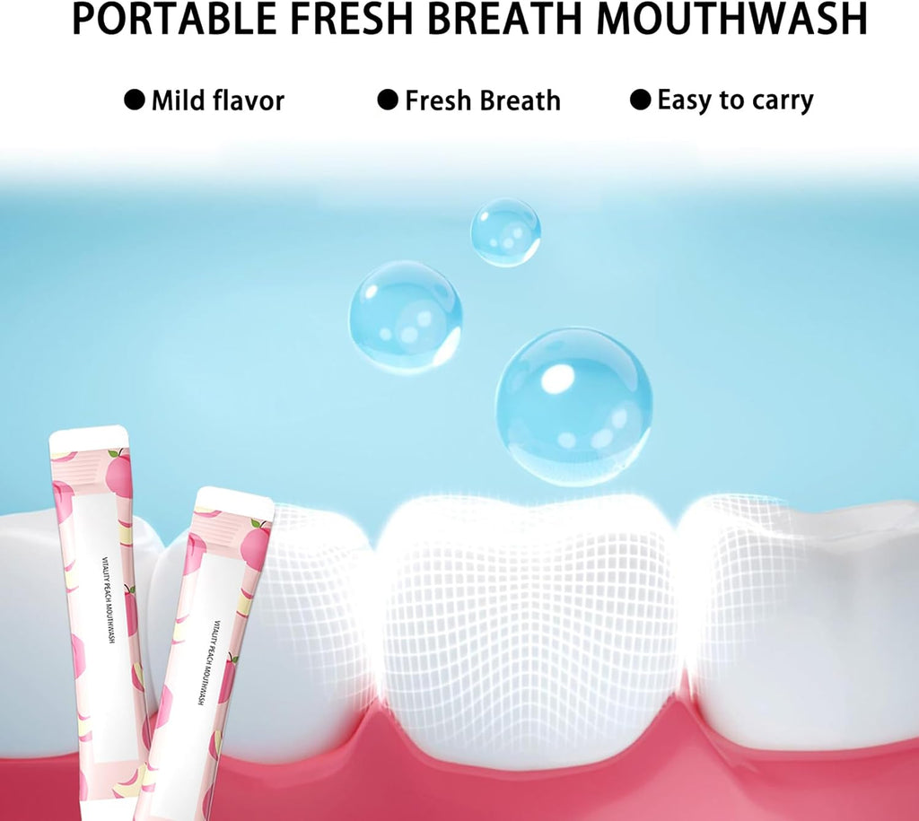 60PCS Travel Size Mouthwash,Portable Mini Mouthwash,Long-Lasting Freshness Travel Mouth Wash for Oral Care A25