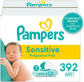 pampers sensitive baby wipes 392 ct OLD
