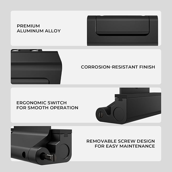 2Pack Home Security Door Reinforcement Lock Childproof, Door Locks for Kids Safety, Door Lock Latch Stopper for Front Door Inside Top of Door, Aluminum Construction Finish