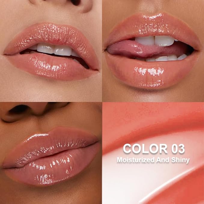 Summer Glow Reviver Lip Balm Butter Lip Gloss, Melting Lip Serum, Ultra-Hydrating Natural Vegan Lip Balm, Sheer-Tinted Shine & Hydration, Soothes & Softens Dry Lips (Nude Pink)