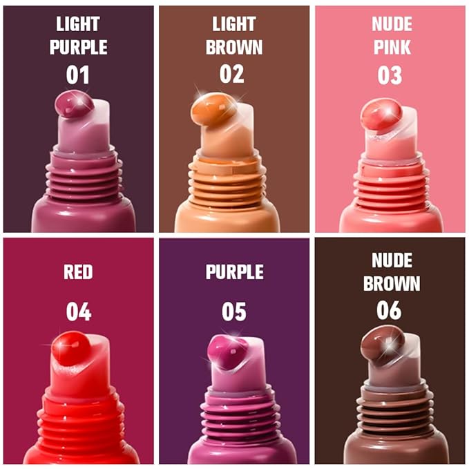 2Pcs Summer Glow Reviver Lip Balm Butter Lip Gloss, Melting Lip Serum, Ultra-Hydrating Natural Vegan Lip Oil, Sheer-Tinted Shine & Hydration, Soothes & Softens Dry Lips (03+04)