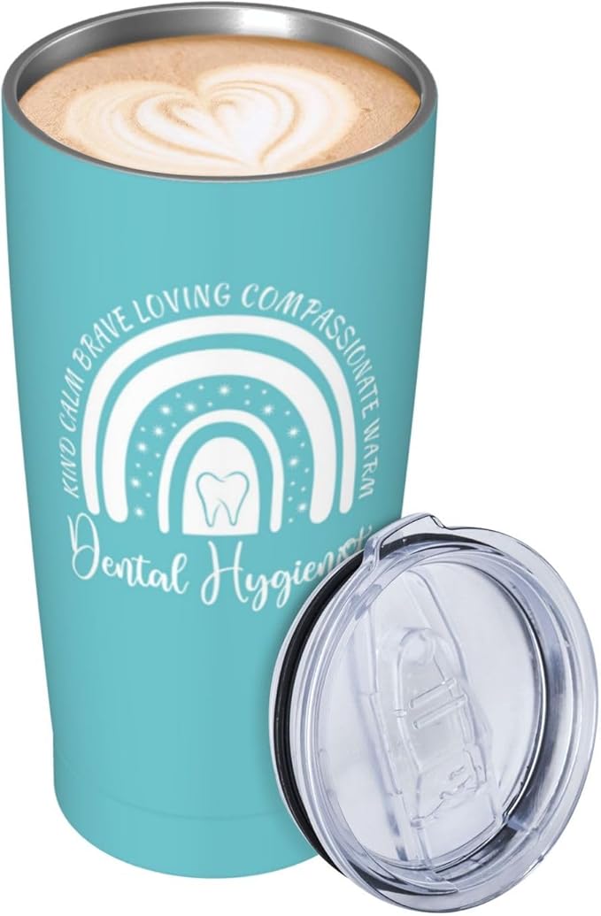 Dental Hygienist Gifts for Women, Dental Hygienist Graduation Gifts, Hygiene Appreciation Gift, Dentist Gift for Coworker 20oz Stainless Steel Tumbler