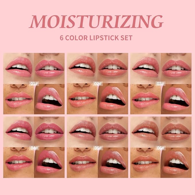 Lip Stain Hydrating High Shine – Lightweight Non-Sticky Glossy Lip Tint, Mirror Shine Moisturizing Lip Makeup for Plump & Full Lips, Long-Lasting Rich Color Lip Glaze, Soft Smooth Lip Gloss 1# to 6#