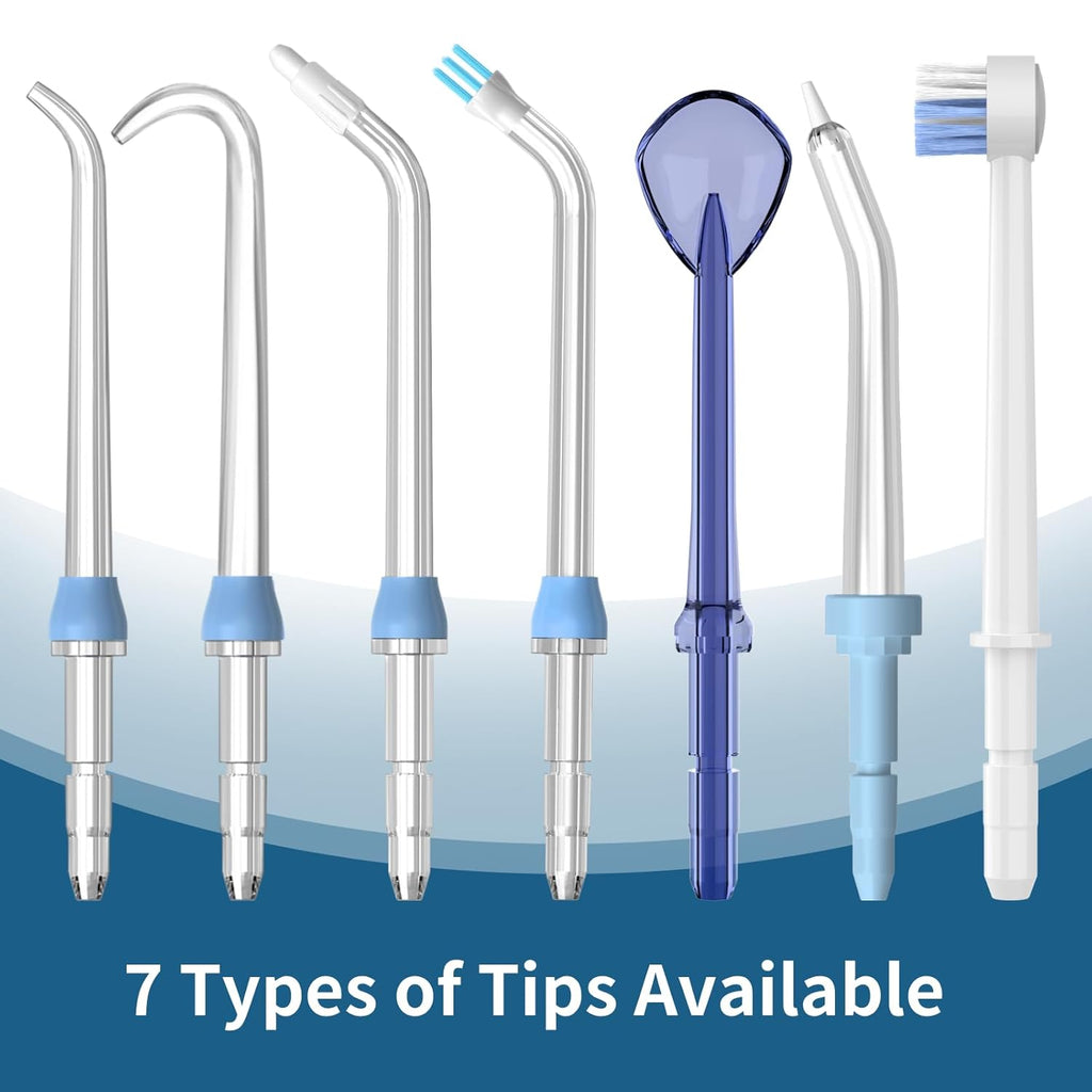 Replacement Heads for Waterpik, Replacement Picks for Water Pik Water Flosser (8 Plaque Chaser Tips + Storage Case + Travel Case)