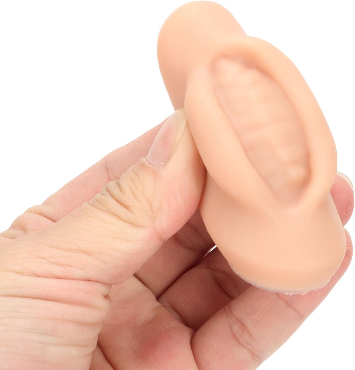 10pcs Practice Lips, Silicone Model Soft and Elastic Silicone Lips Fake Lips with Teeth Shape, Compact Size for Permanent Makeup Training (Dark)