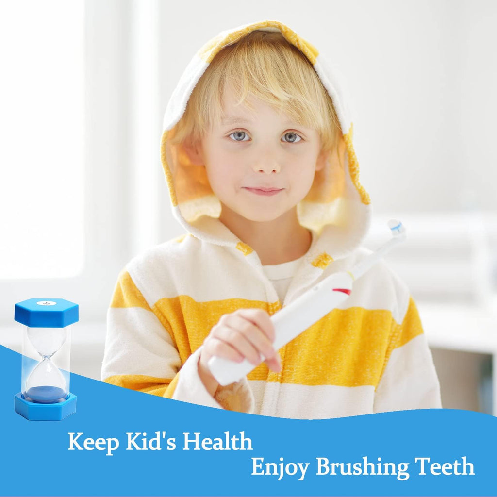 10 Minutes Sand Timer, Hourglass Timer, Sand Clock for Kids, Colorful Sand Watch, Sandglass Timer, Visual Timer for Home Office Kitchen Decor (Blue)