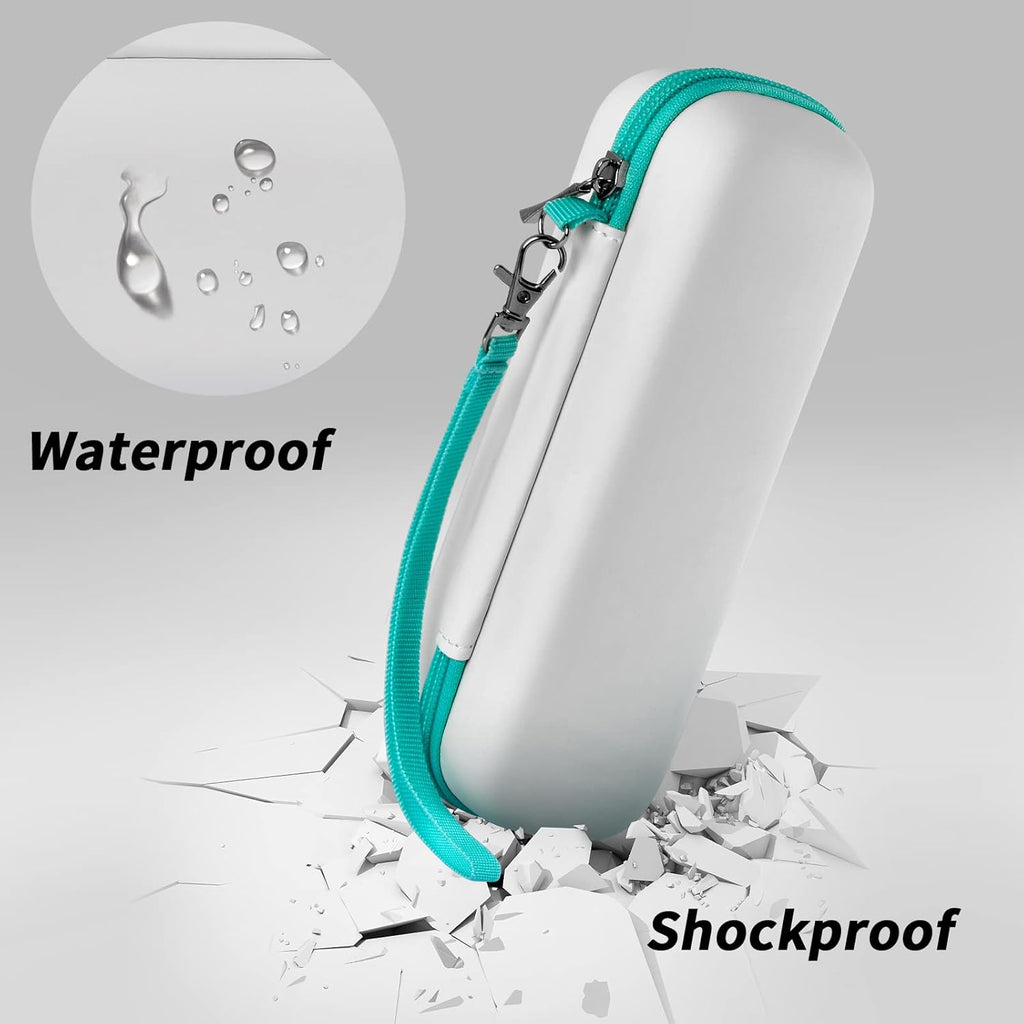 Toothbrush Travel Case Compatible with Oral-B Pro 1000, 2000, 3000, 3500, 1500/ for Philips Sonicare ProtectiveClean 4100 5100 Electric Toothbrush with Mesh Pocket for Accessories - White (Bag Only)