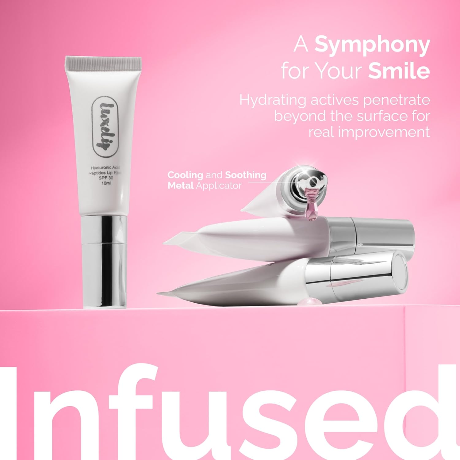 Tinted Lip Balm for Dry, Chapped Lips, Hydrating Vegan Lip Care with Sheer Color & Moisturizing Glow – Non-Sticky Nourishing Lip Treatment for Soft, Smooth Lips (Raspberry 10ml)