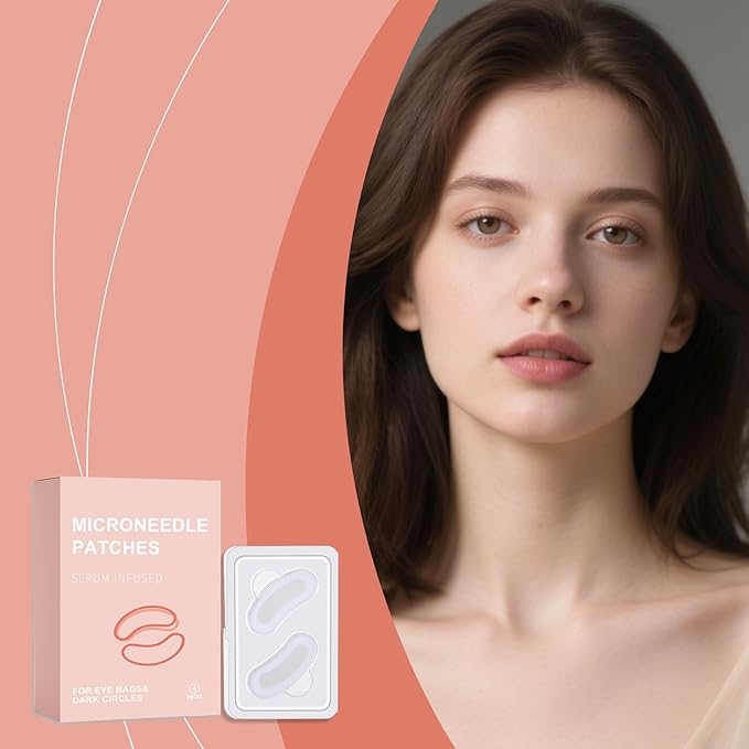 2PCS Eye Patches, Under Eye Patches, Smile Line Patches for Puffy Eyes and Dark Circles, Under Eye Masks for Skin Care with Bonus Lip Mask