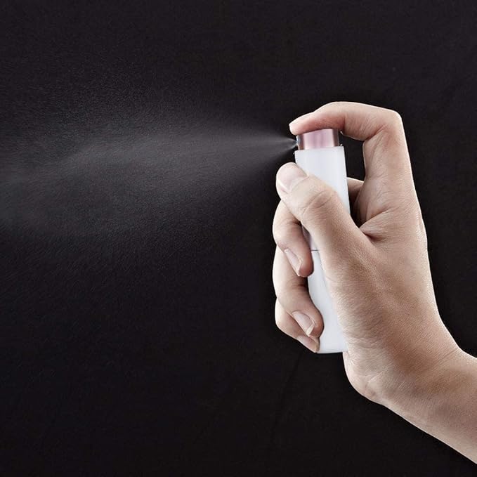LISAPACK 8ML Atomizer Perfume Spray Bottle for Travel (3 PCS) Empty Cologne Dispenser, Portable Sprayer (White)