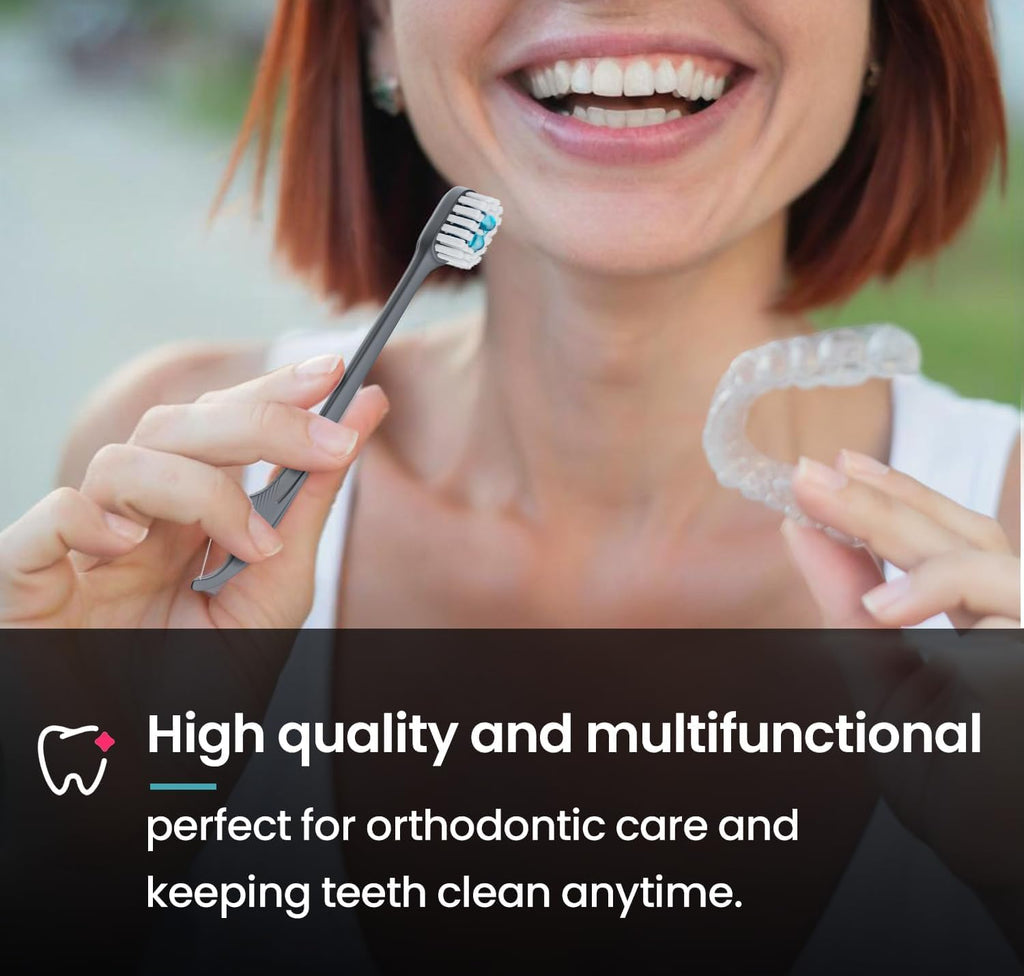 5 in 1 Disposable Toothbrushes with Toothpaste – Individually Wrapped Mini Travel Toothbrushes with Prepasted Toothpaste, Mouthwash Beads, Floss & Tongue Scraper | to-Go Oral Care (96 Count)