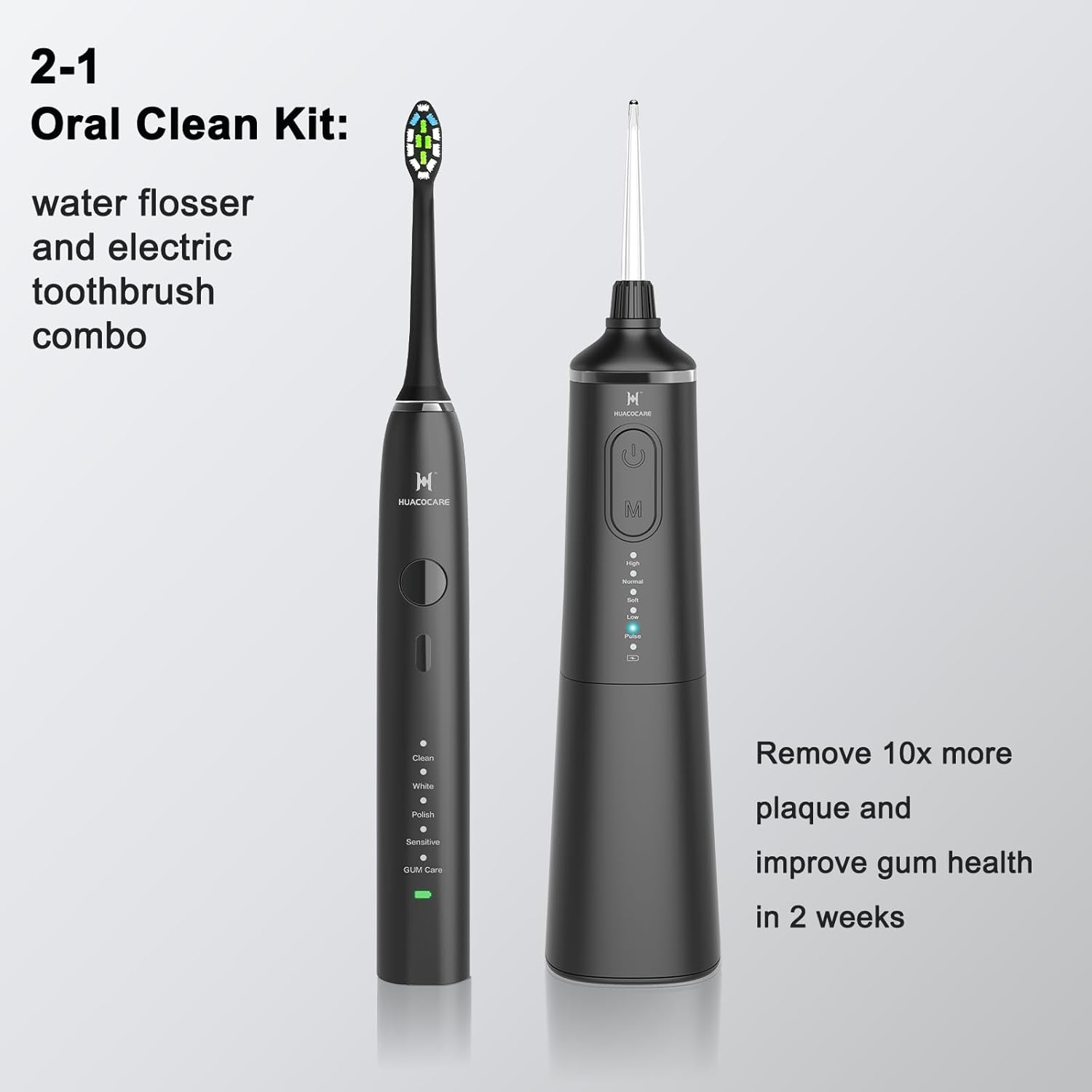 Upgraded Model Water flosser and Electric Toothbrush Combo-5 Brushing & Flossing Mode-Game-Changer for Your Oral Care Routine.2-in-1 Oral Clean Kit-for Teeth Cleaning and Gum Health