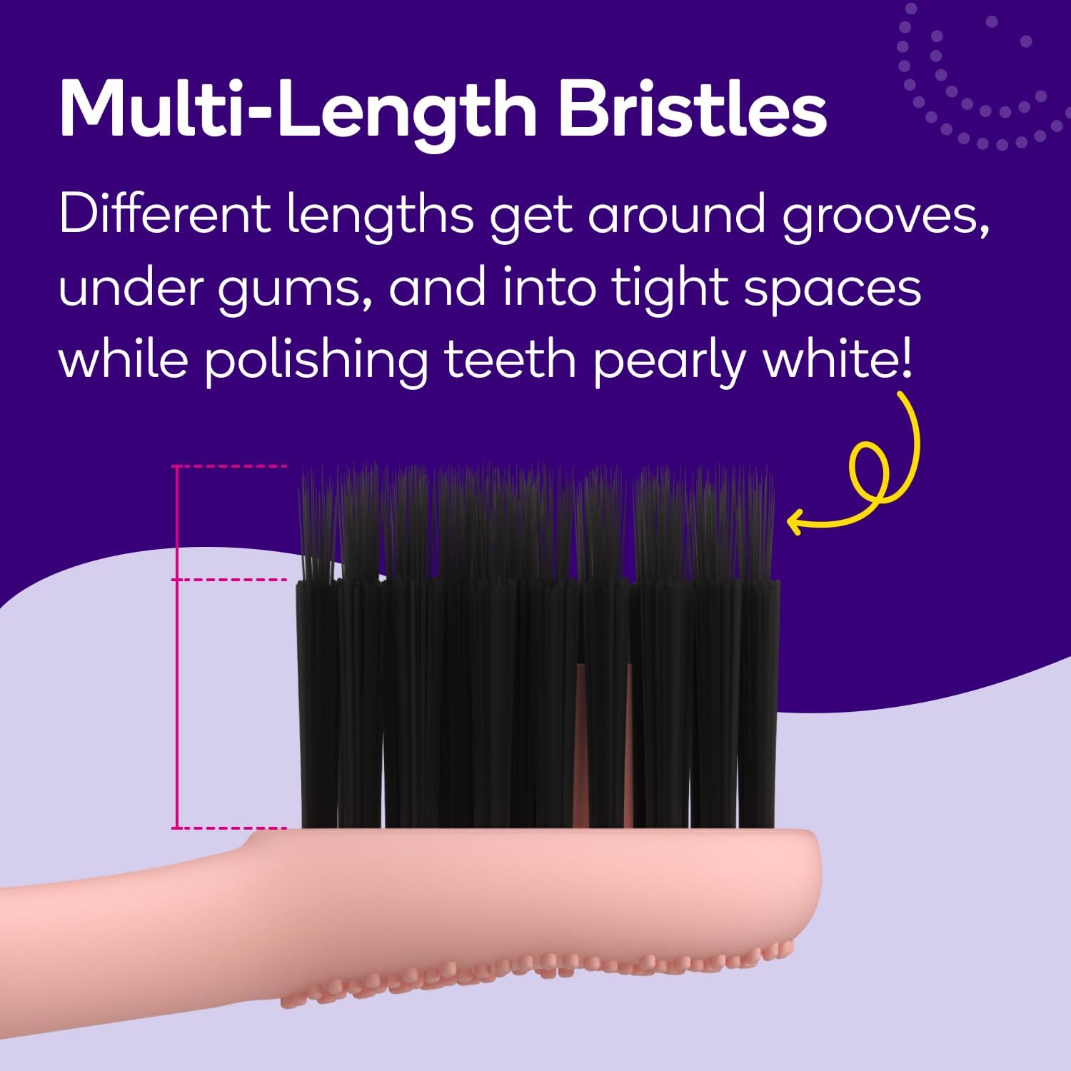 BURST Pro Sonic Electric Toothbrush Genuine Replacement Heads (Rose Gold/3 Pack) | Soft Bristles for Deep Clean, Stain & Plaque Removal