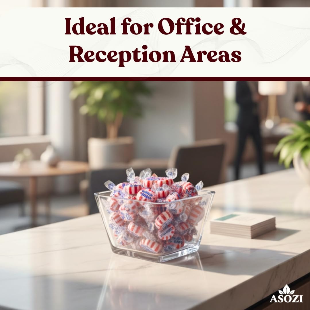 Sugar Free Peppermint Hard Candy- 1lb Bulk Sugar Free Hard Candy, Peppermint Discs Individually Wrapped Keto And Diabetic Friendly, for Parties & Holidays