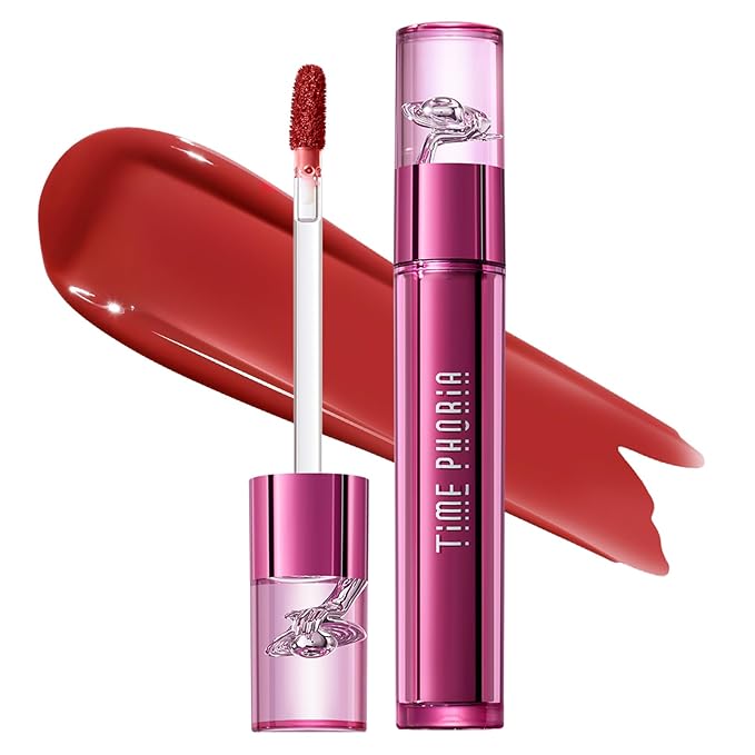 ALTERA BLURRING LIP TINT - Shine Lip Gloss to Soft Blurry Lip Matte Finish, Long-Lasting Lip Stain, Smooth and Blur lip lines, Watery-Velvet Feel, Hydrating & Non-Sticky (016 BLAZE)