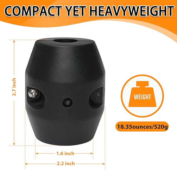 18.35oz(1.15lb) Pull Down Faucet Weight Ball, Kitchen Sink Pull Out Sprayer Gravity Ball Replacement Part, Universal Bathroom Basin Sink Stainless Steel & Braided Hose