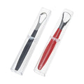 Baluue 2pcs Stainless Steel Tongue Scraper for Adults Portable and Transparent Box Ergonomic Design for and Oral Health