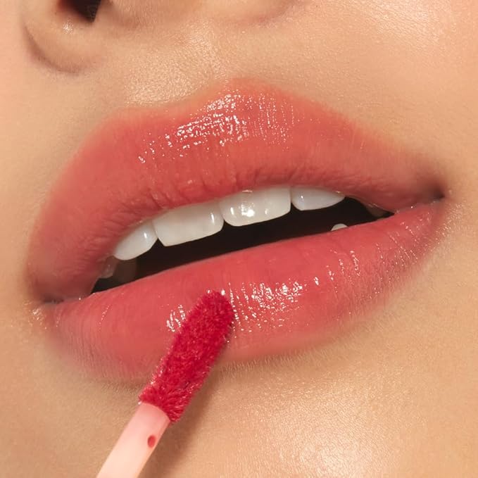 ETUDE Glow Fixing Tint #3 Dewy Fig | Non-sticky Glossy Shine Lip stain | Fills up with comfortable moisture | Tinting for dry lips