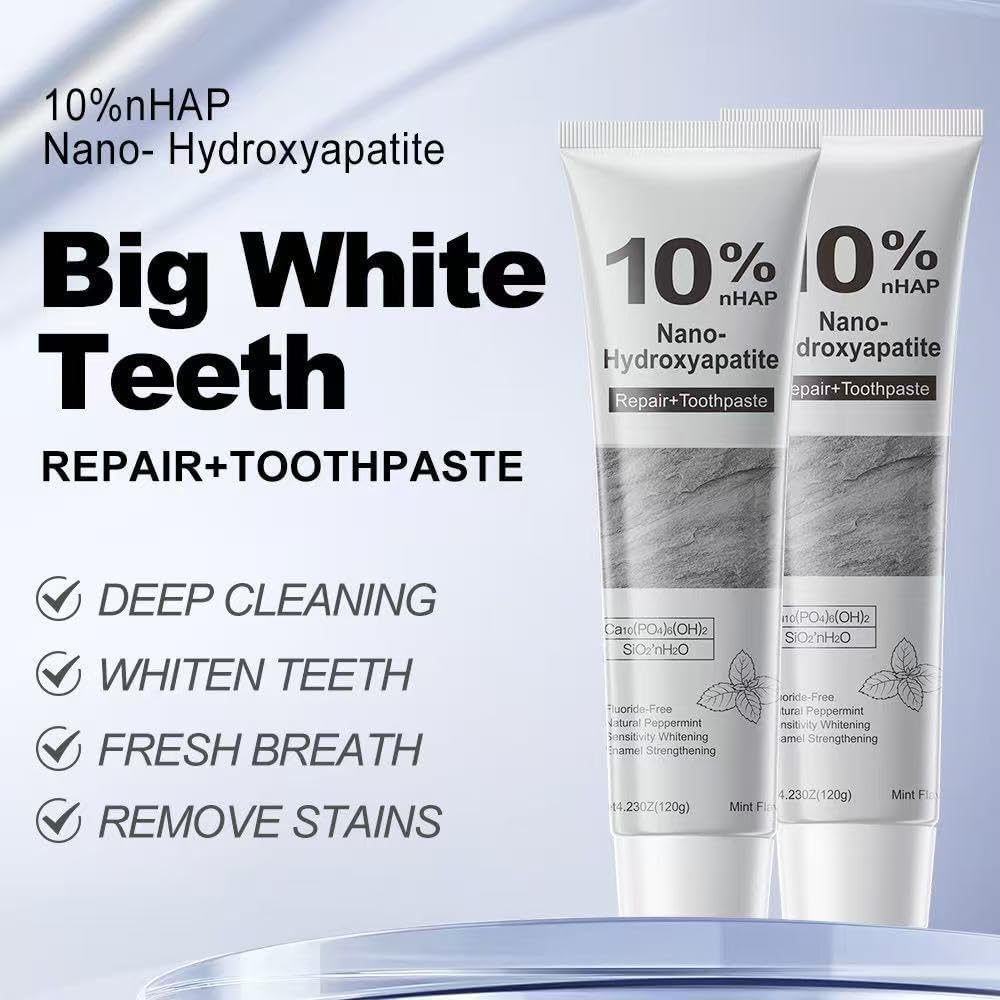 Hydroxyapatite Toothpaste SP-6 Probiotic Toothpaste Set for Enamel Protection and Tooth Strengthening Fresh Breath Gum Health Fluoride-Free whitening toothpasteToothpaste for Sensitive Teeth (1)