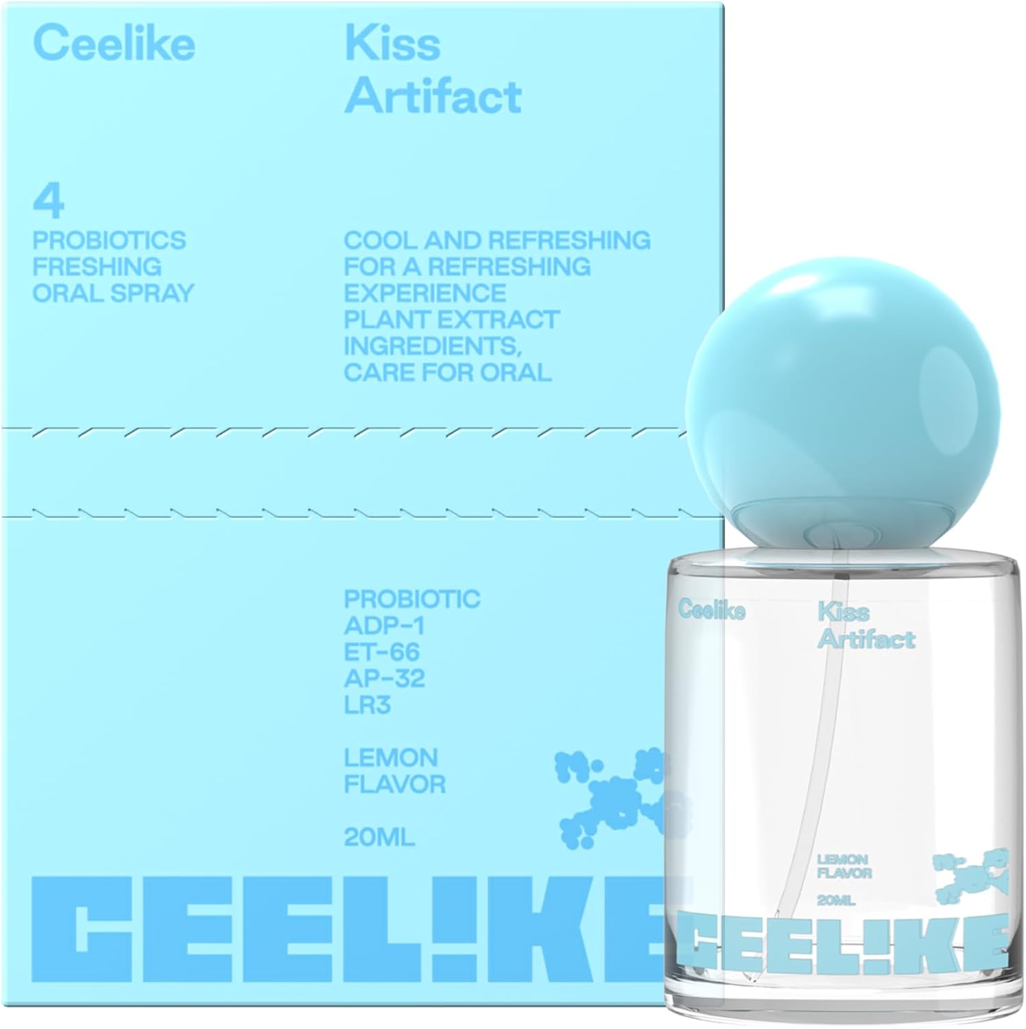 Oral Spray – Fresh Breath, Dual Cooling Experience & Convenient On-The-Go Design – Perfect for Freshening Breath Anywhere, Anytime (Lemon, 1 Count)