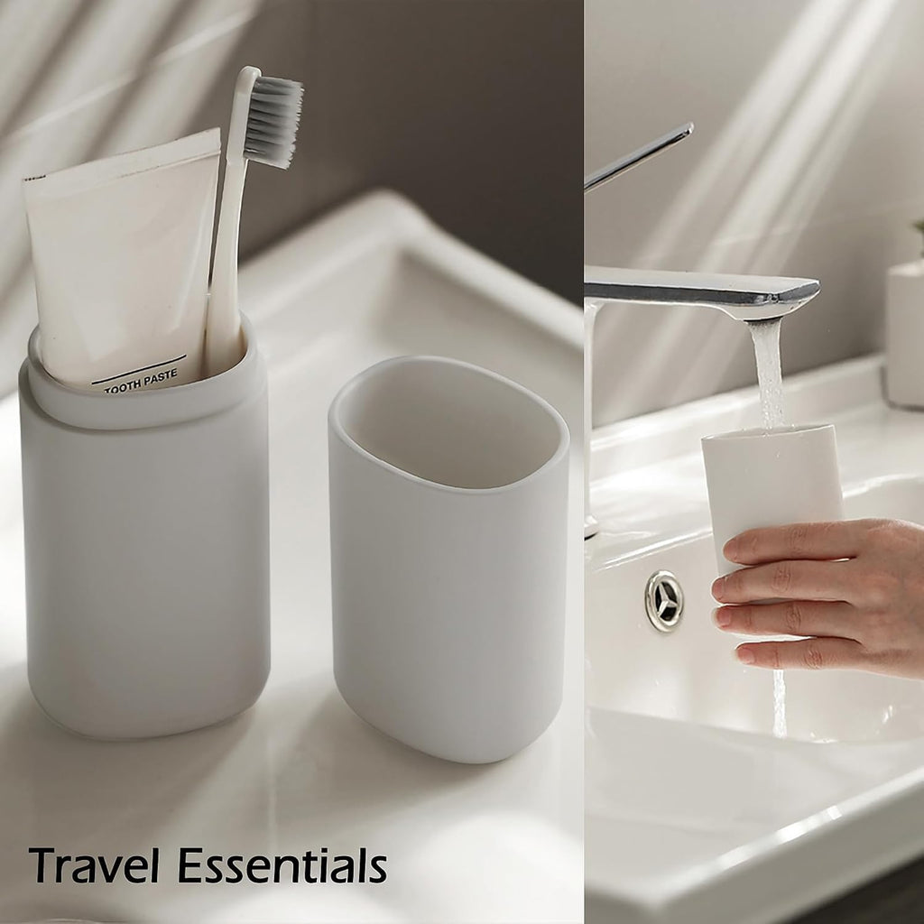 Toothbrush Travel Case，Portable Travel Toothbrush Holder，Toothbrush and Toothpaste Container for Traveling, Camping, Business Trip and School, Outdoor（1Pack）