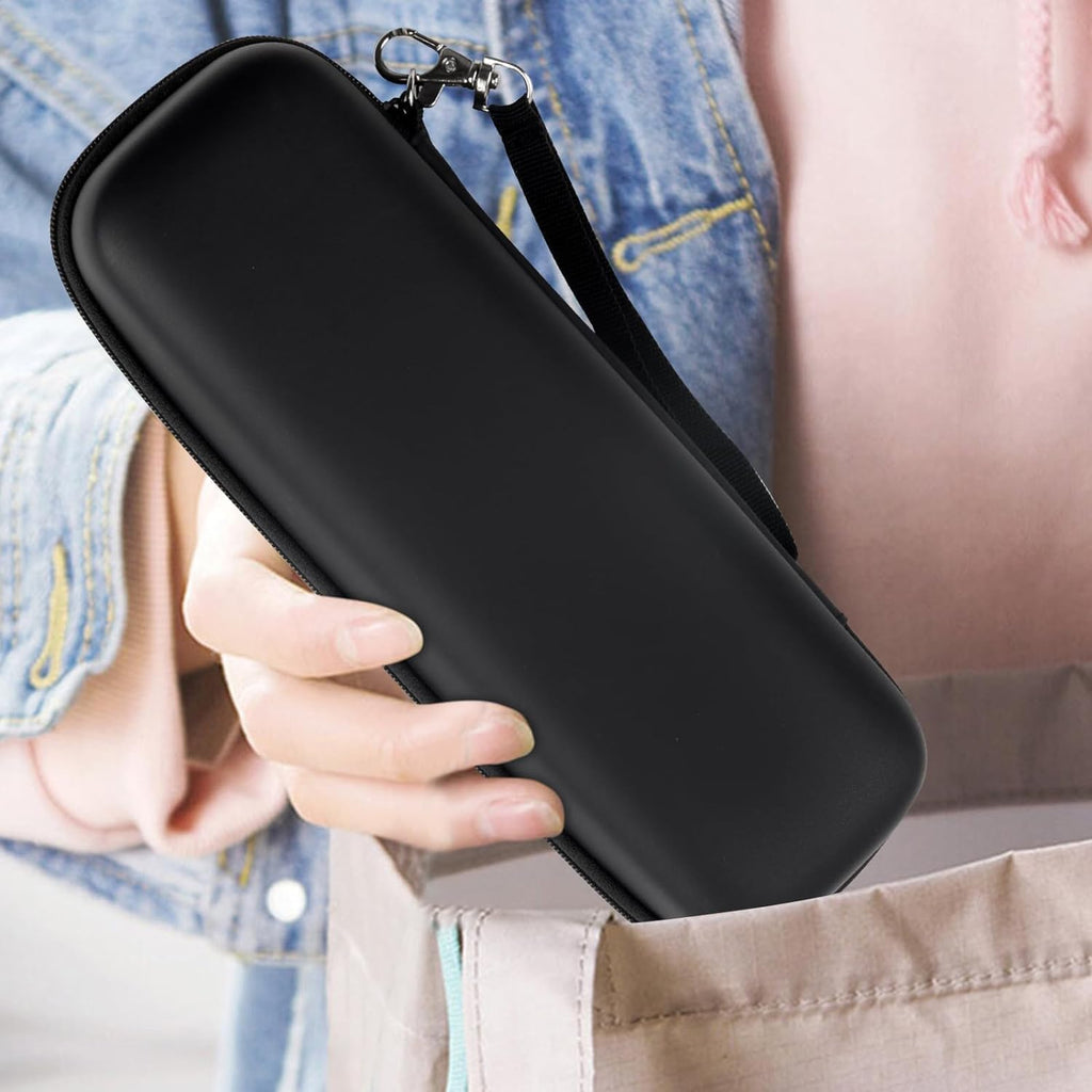 Electric Toothbrush Travel Case， Protective Clean Electric Toothbrush, Hard EVA Case Cover Storage Bag Holder with Mesh Pocket for Accessories ，Fits Most Powered Toothbrush Products (Black)